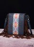 Boho Leather Carved Shoulder Bag